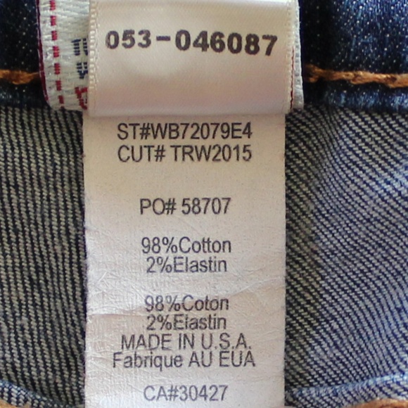 True Religion True Essential Denim Straight Jeans - Picture 6 of 6